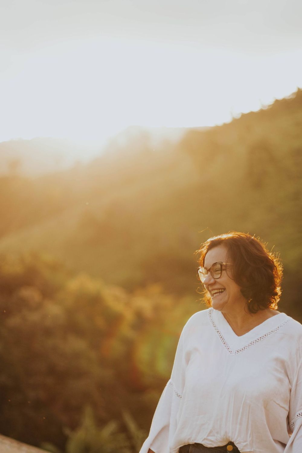 Woman relaxed at home