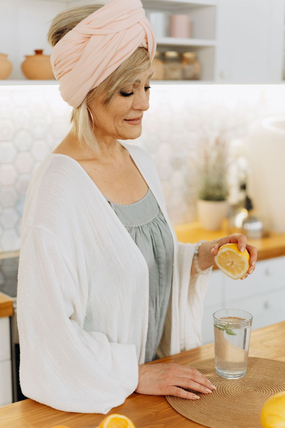 Woman relaxed at home