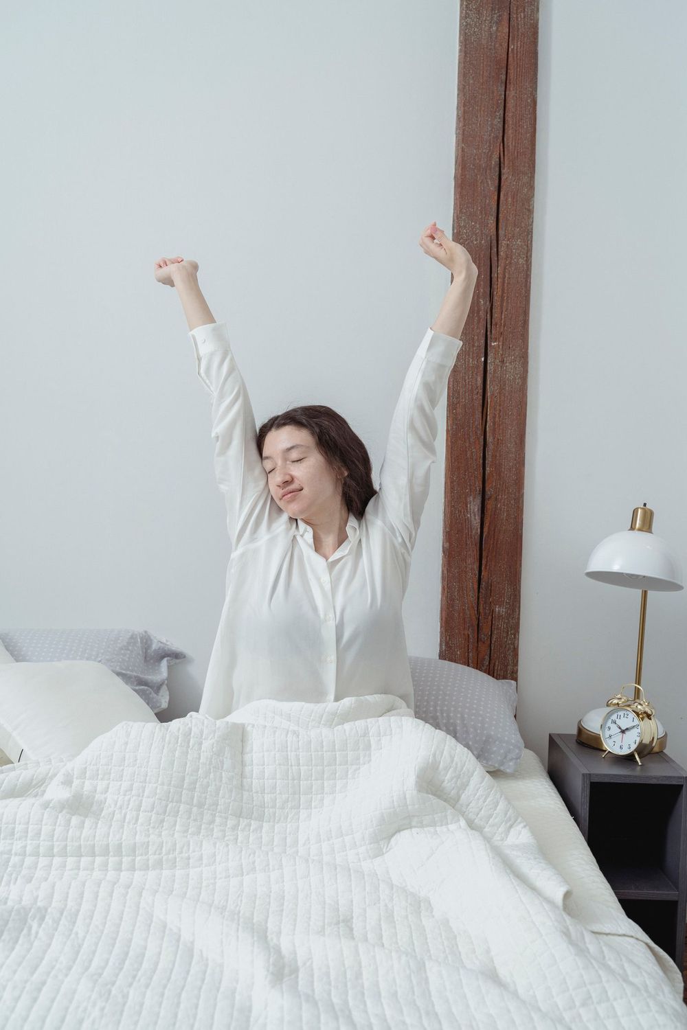 Woman relaxed at home