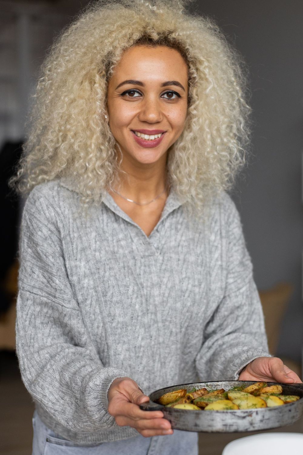 Woman relaxed at home