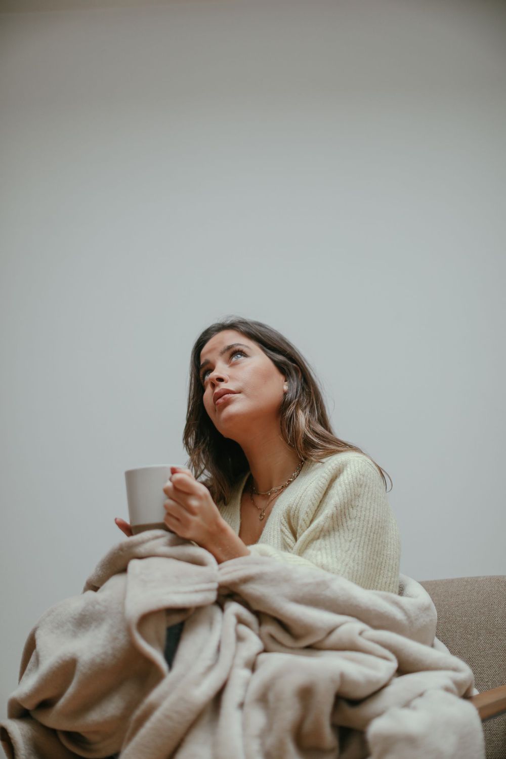 Woman relaxed at home